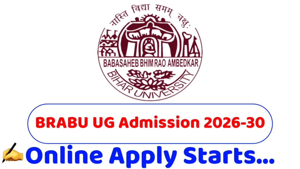 BRABU UG Admission 2026-30 Online Apply