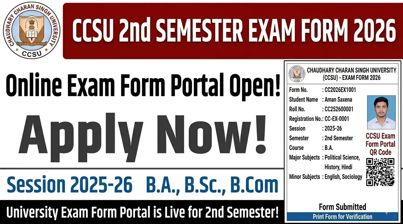 CCSU 2nd Semester Exam Form 2026