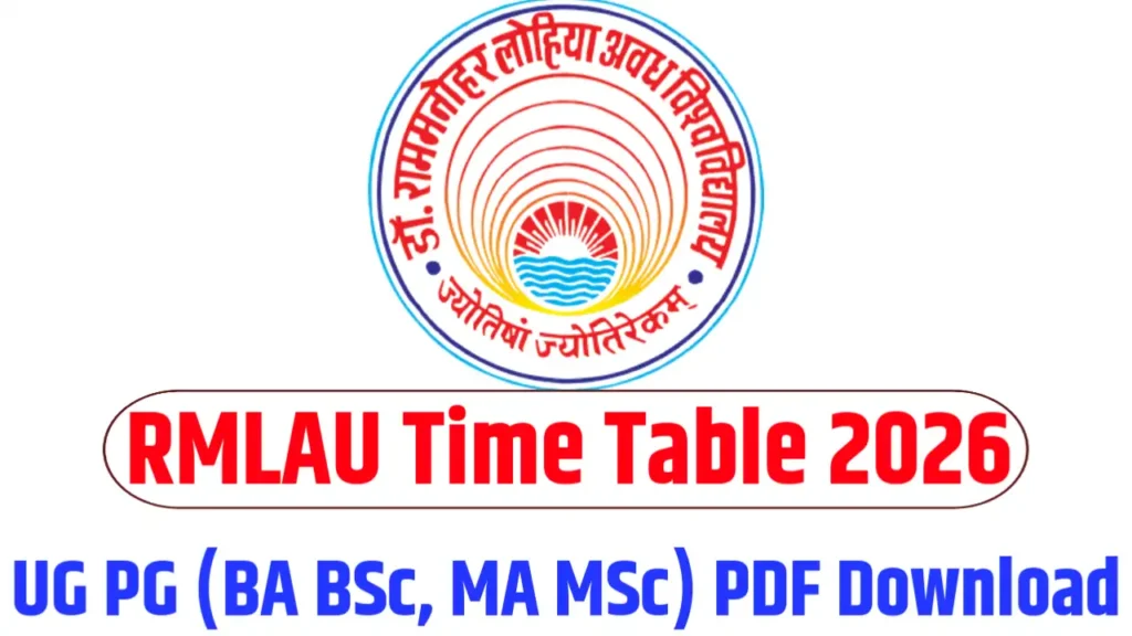RMLAU Time Table 2026 – UG PG (BA BSc, MA MSc) PDF Download in Hindi