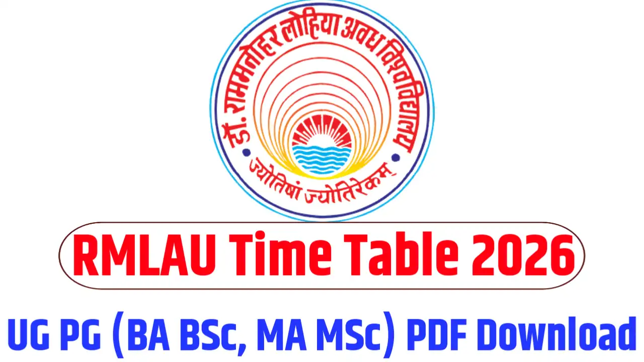 RMLAU Time Table 2026 – UG PG (BA BSc, MA MSc) PDF Download in Hindi