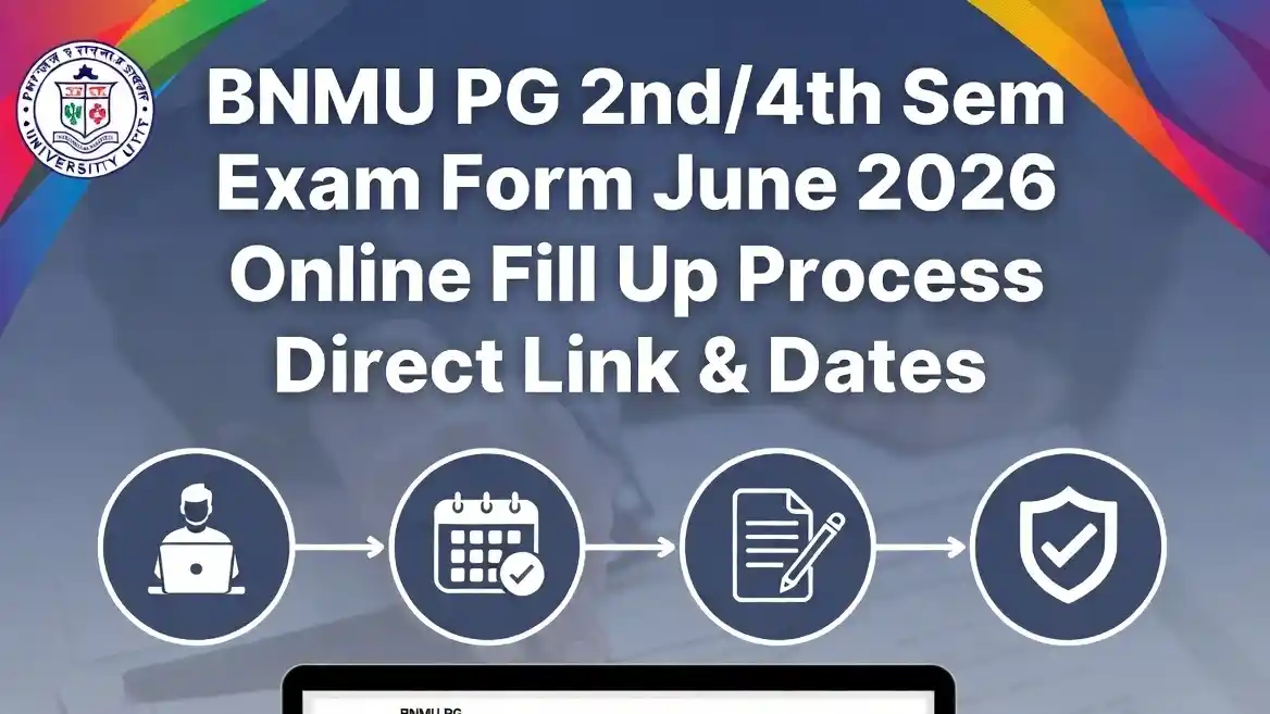 BNMU PG Exam Form 2026 - 2nd 4th Semester June 2026 Fill Up Procces, Exam Date & Direct Link