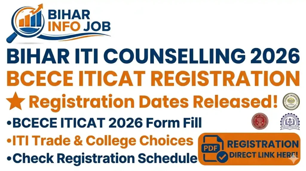 Bihar ITI Counselling 2026
BCECE ITICAT Counselling 2026