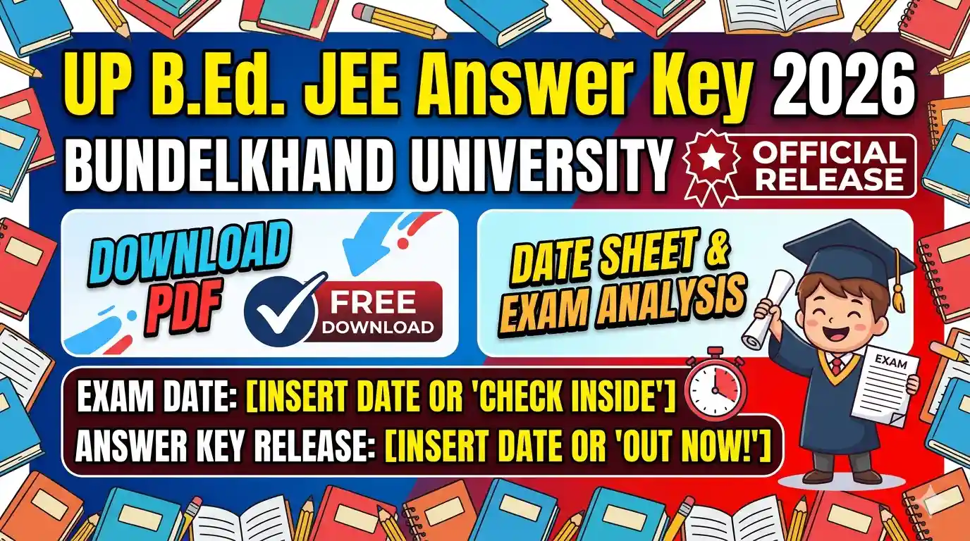 UP Bed Answer Key 2026 Bed Jee 2026 Answer Key
