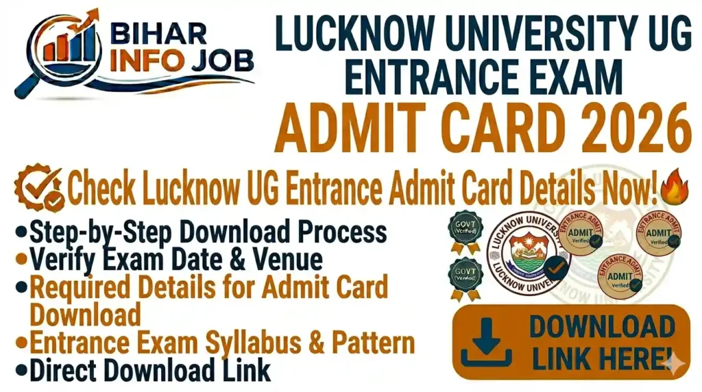 Lucknow University Ug Entrance Exam Admit Card 2026 - Lucknow University Ug Entrance Exam Date 2026