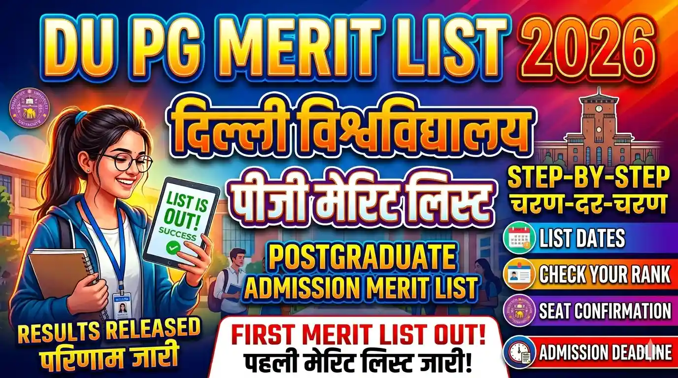 DU CSAS PG Merit List 2026