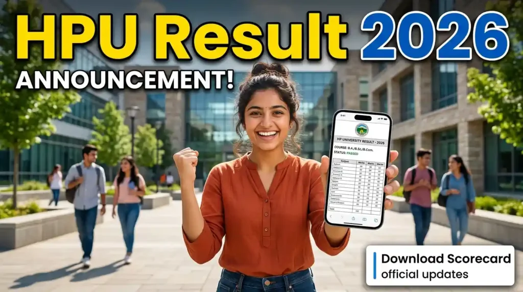 Himachal Pradesh University HPU Result 2026 || Himachal Pradesh University Result 2026 