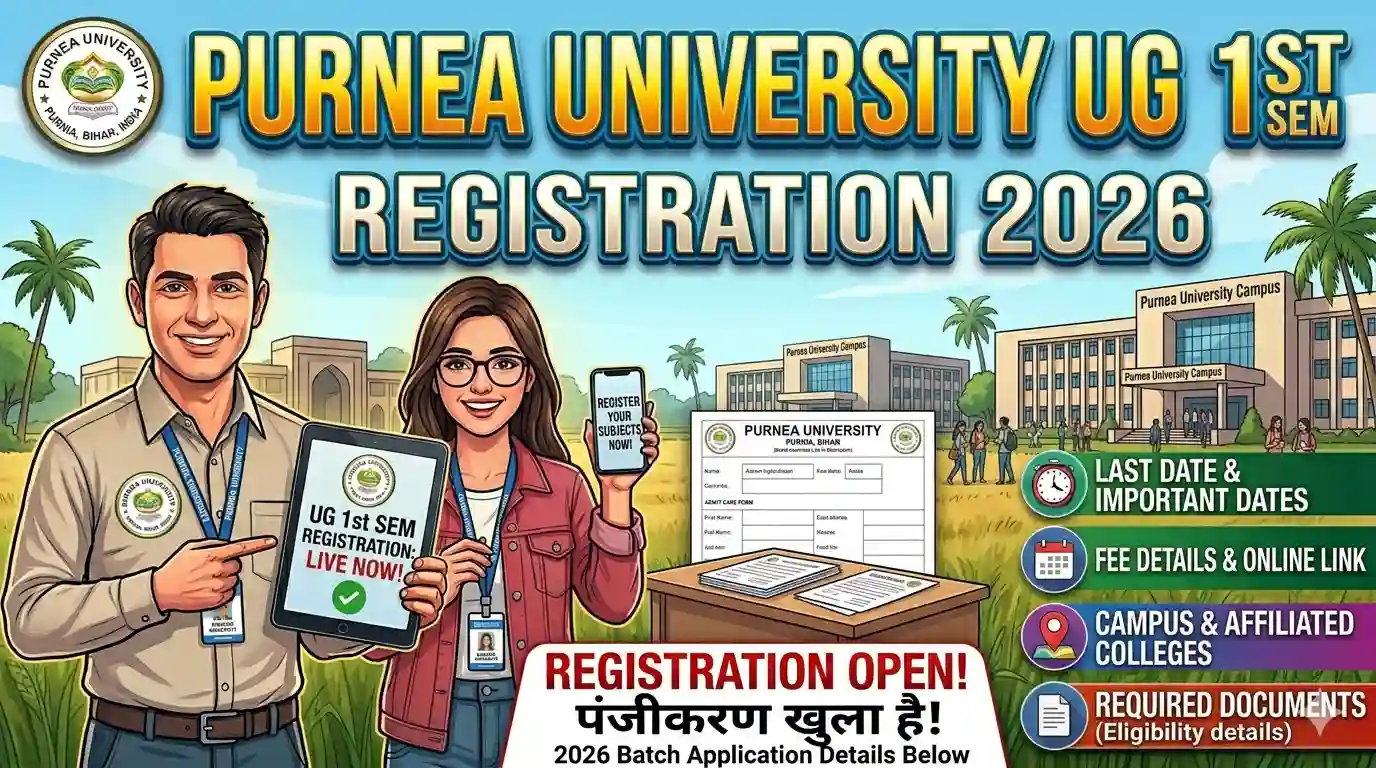 Purnea University Ug 1st Semester Registration 2026