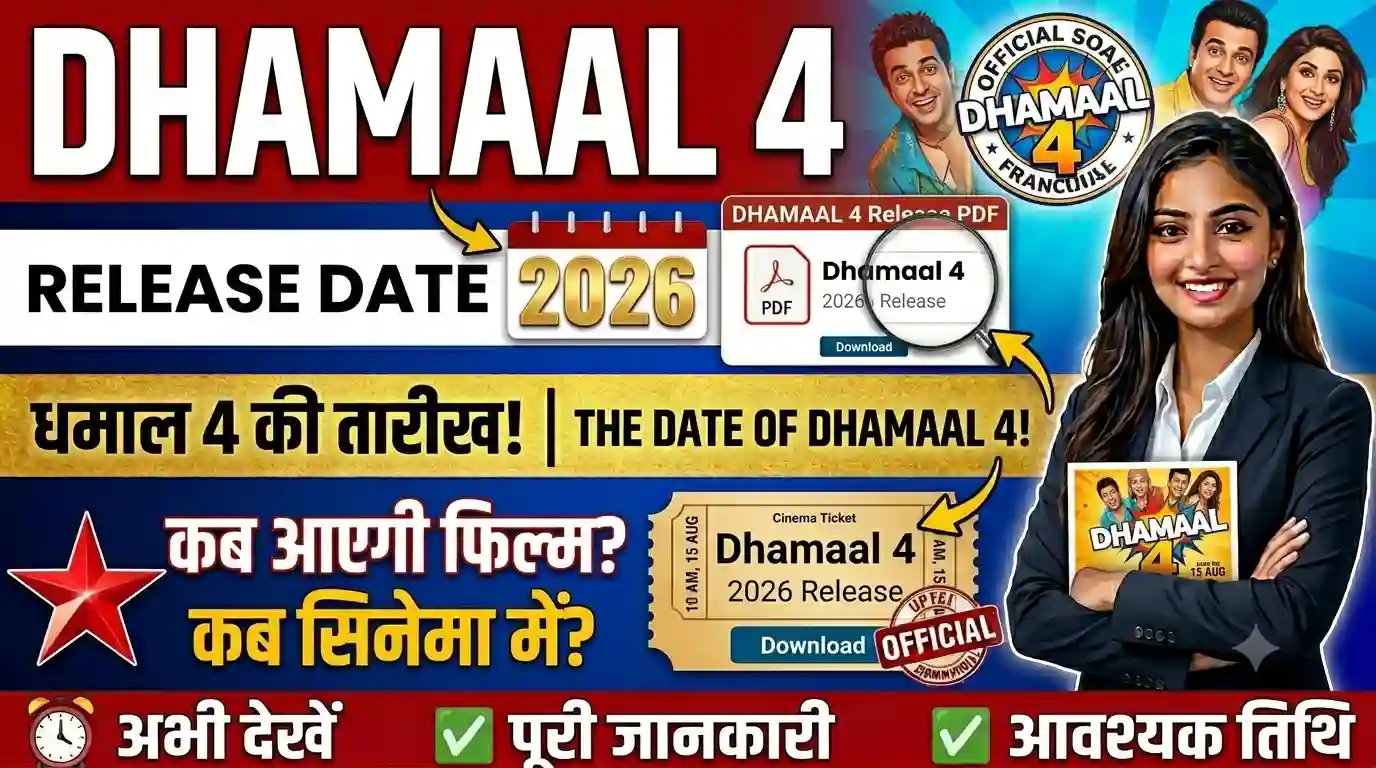 Dhamaal 4 Release Date 2026