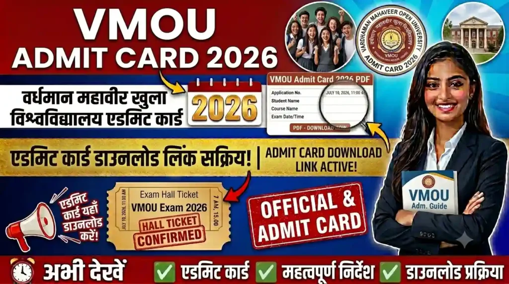VMOU Admit Card 2026