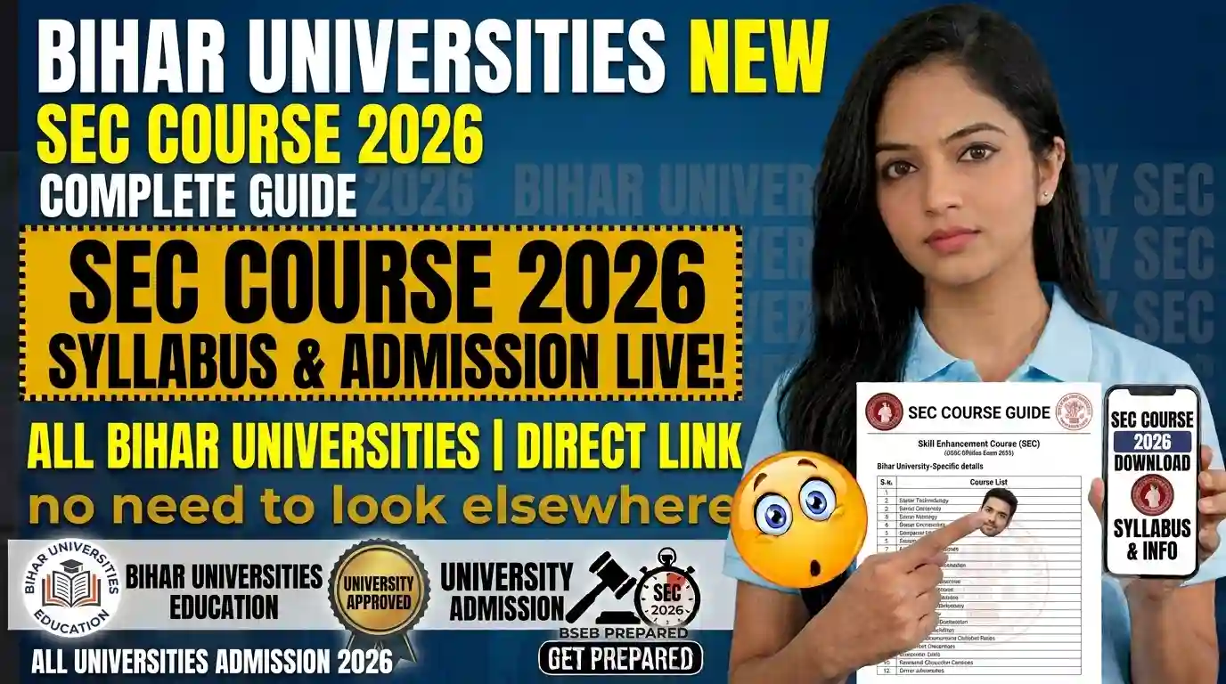 Bihar Universities New SEC Course 2026 - Check Exam Pattern & Full Syllabus