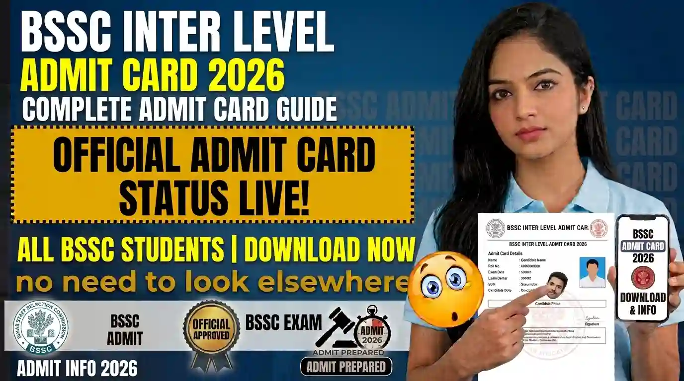 BSSC Inter Level Admit Card 2026