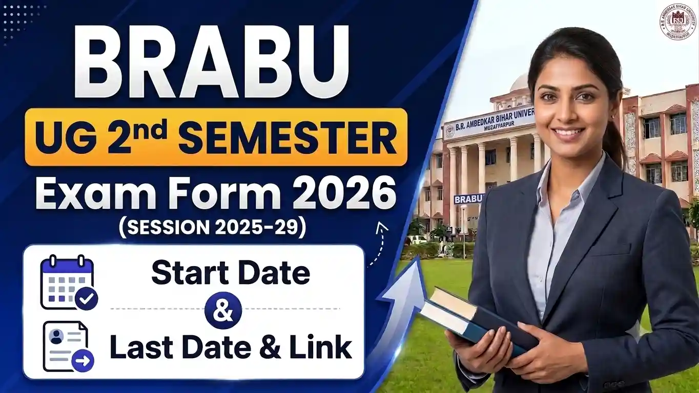 BRABU UG 2nd Semester Exam Form 2026 (2025-29)