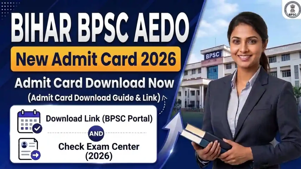 Bihar BPSC AEDO New Admit Card 2026