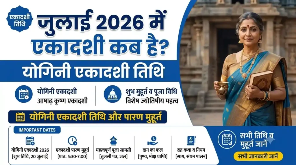July Me Ekadashi Kab Hai 2026 - Yogini Ekadashi Kab Hai 2026 Mein