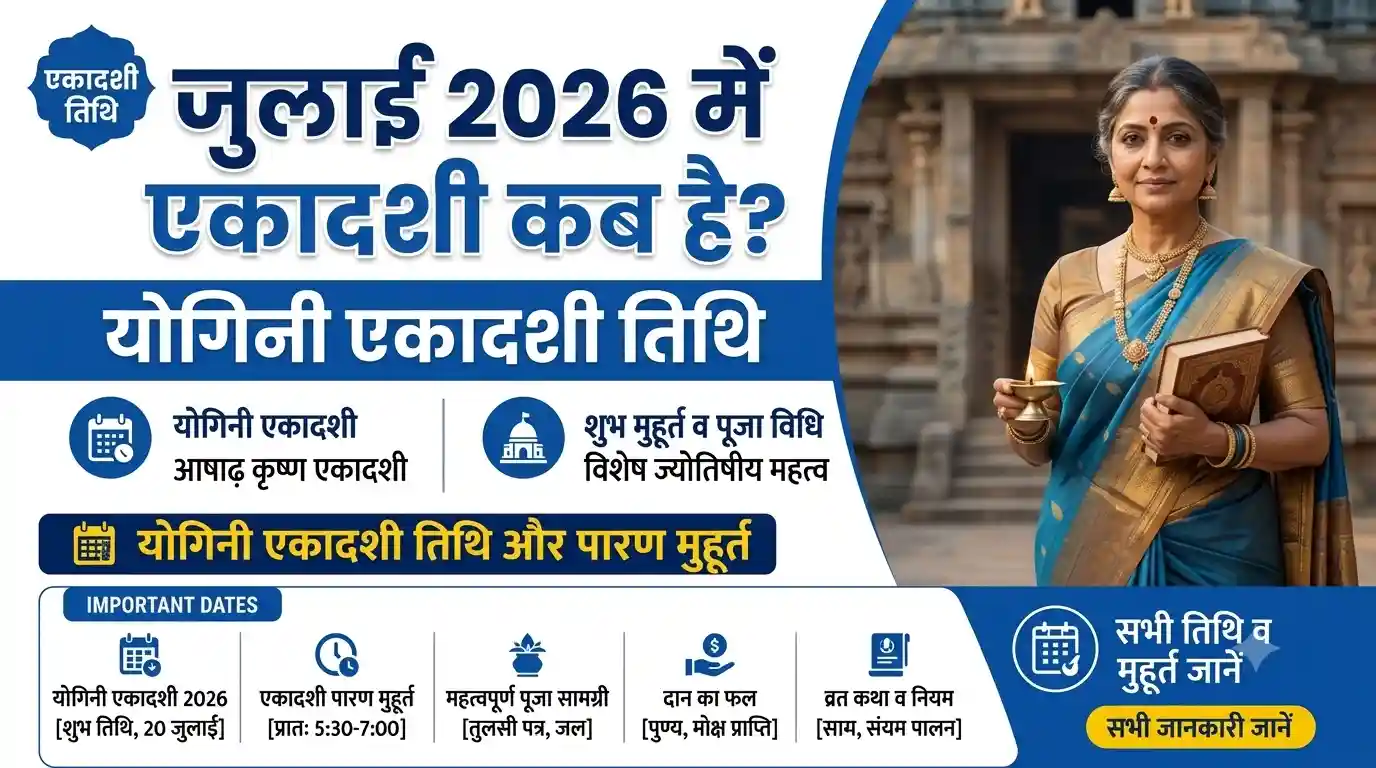 July Me Ekadashi Kab Hai 2026 - Yogini Ekadashi Kab Hai 2026 Mein