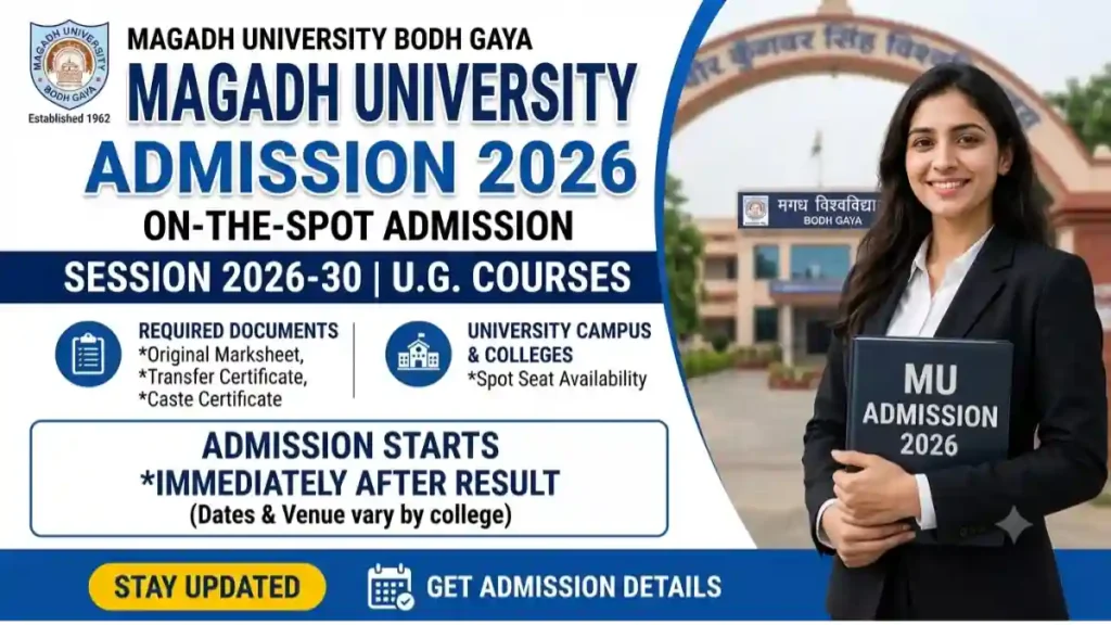 Magadh University Spot Admission 2026